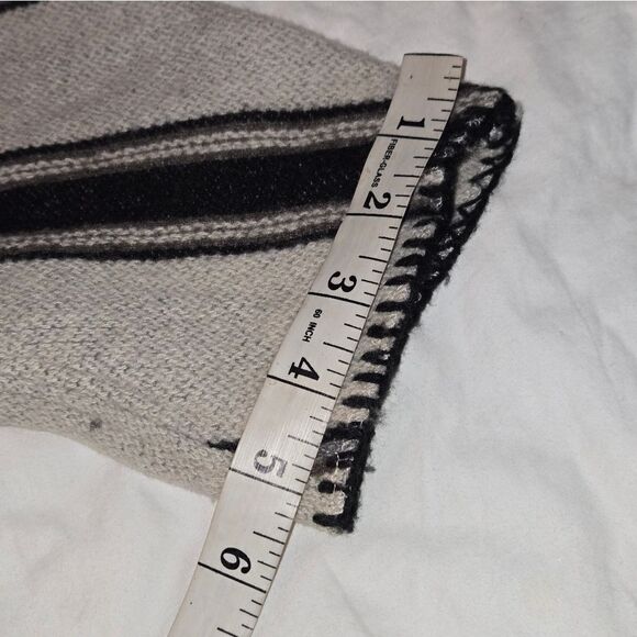 CELINE 21 SS Striped Wool Blanket Coat Vintage - Picture 9 of 16